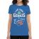 Tricou adler dama born genius albastru azuriu
