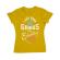 Tricou adler dama born genius galben