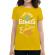 Tricou adler dama born genius galben