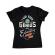 Tricou adler dama born genius negru