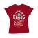 Tricou adler dama born genius rosu