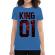 Tricou adler dama flower king albastru azuriu