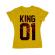 Tricou adler dama flower king galben