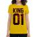 Tricou adler dama flower king galben