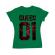Tricou adler dama flower queen verde mediu