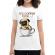 Tricou adler dama its coffee time alb
