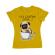 Tricou adler dama its coffee time galben