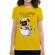 Tricou adler dama its coffee time galben
