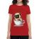 Tricou adler dama its coffee time rosu