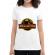 Tricou adler dama jurassic pug alb