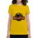 Tricou adler dama jurassic pug galben