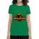 Tricou adler dama jurassic pug verde mediu