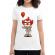 Tricou adler dama nice clown alb