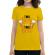 Tricou adler dama two beer galben