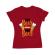 Tricou adler dama two beer rosu