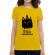 Tricou adler dama witch purrrlease galben