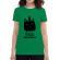 Tricou adler dama witch purrrlease verde mediu