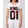 Tricou stanley stella dama flower king alb