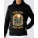 Hoodie barbat cu gluga catch a fish negru