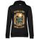 Hoodie dama cu gluga catch a fish negru