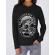Hoodie dama cu gluga fishing problem negru