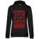 Hoodie dama cu gluga reindeers negru