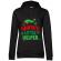 Hoodie dama cu gluga santas little helper negru