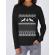 Hoodie dama cu gluga ugly sweater negru