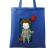Sacosa din panza little clown albastru regal