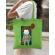 Sacosa din panza little clown verde mar
