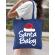 Sacosa din panza santa baby albastru regal