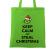 Sacosa din panza steal christmas verde mar