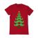 Tricou adler barbat moustache christmas tree rosu