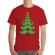 Tricou adler barbat moustache christmas tree rosu
