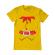 Tricou adler barbat santa helper galben