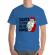 Tricou adler barbat santa is your homie albastru azuriu