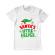 Tricou adler barbat santas little helper alb