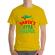 Tricou adler barbat santas little helper galben