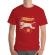 Tricou adler barbat stay furrious rosu