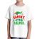 Tricou adler copil santas little helper alb