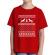 Tricou adler copil ugly sweater rosu