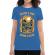 Tricou adler dama catch a fish albastru azuriu