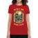 Tricou adler dama catch a fish rosu