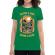 Tricou adler dama catch a fish verde mediu