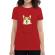 Tricou adler dama corgi in the pocket rosu