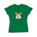 Tricou adler dama corgi in the pocket verde mediu
