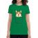 Tricou adler dama corgi in the pocket verde mediu