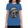 Tricou adler dama fishing problem albastru azuriu