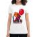 Tricou adler dama it is deadpool alb