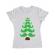 Tricou adler dama moustache christmas tree alb